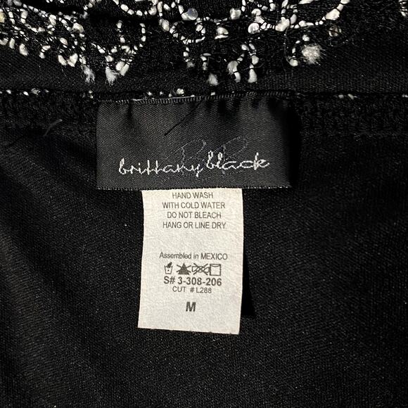 Y2K 90's Vintage Whimsygoth Dark Fairy Floral Sparkle Faux Wrap Top - Picture 12 of 13